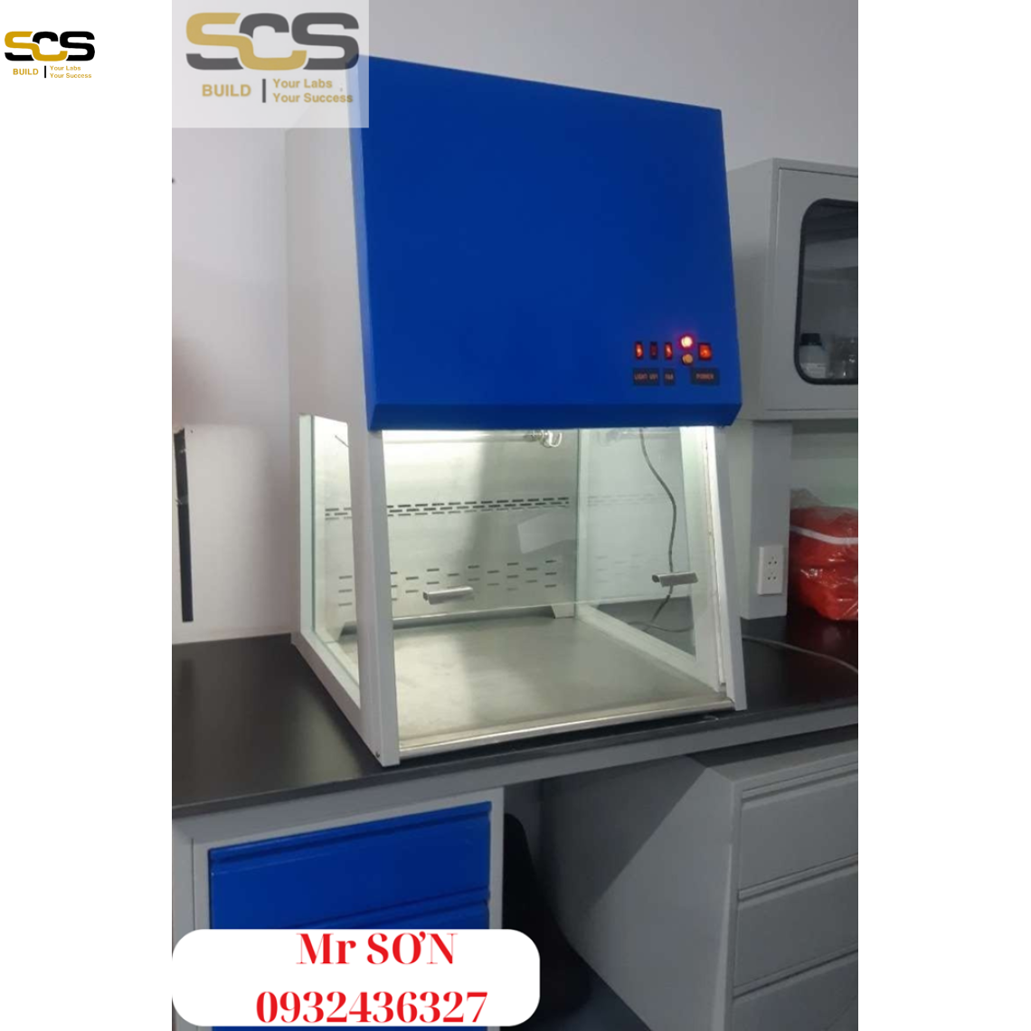 Cung cấp TỦ thao tác PCR  chuyên dùng cho phòng thí nghiệm kích thước 700mm