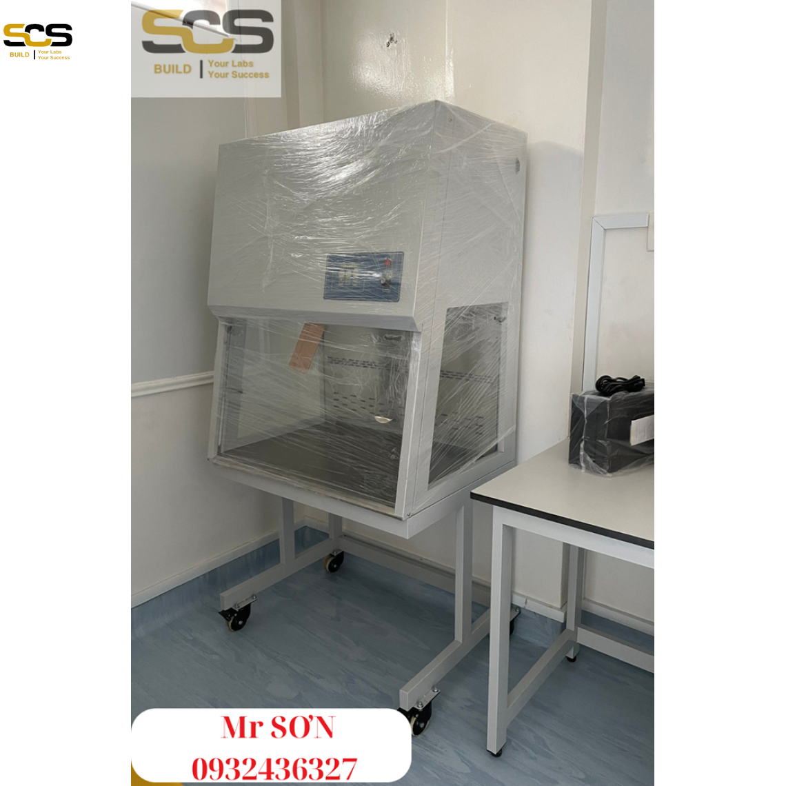 Cung cấp TỦ thao tác PCR  chuyên dùng cho phòng thí nghiệm kích thước 700mm