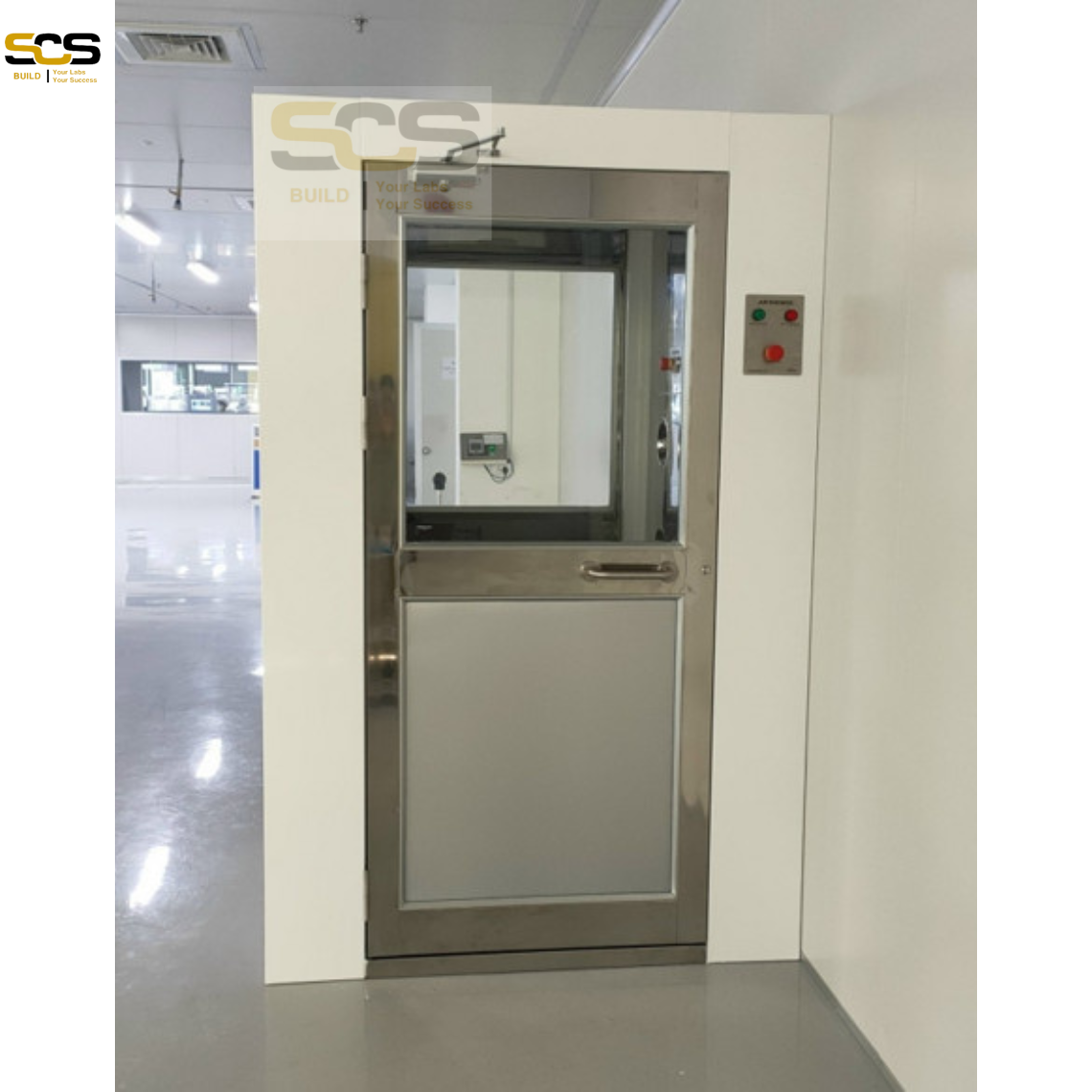 Buồng tắm khí sạch -  Airshower toàn bộ bằng inox cho 3-4 người