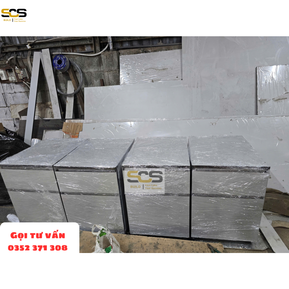 Hộc tủ di động Phenolic cho phòng thí nghiệm