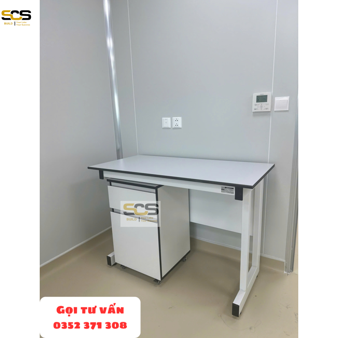 Hộc tủ di động Phenolic cho phòng thí nghiệm
