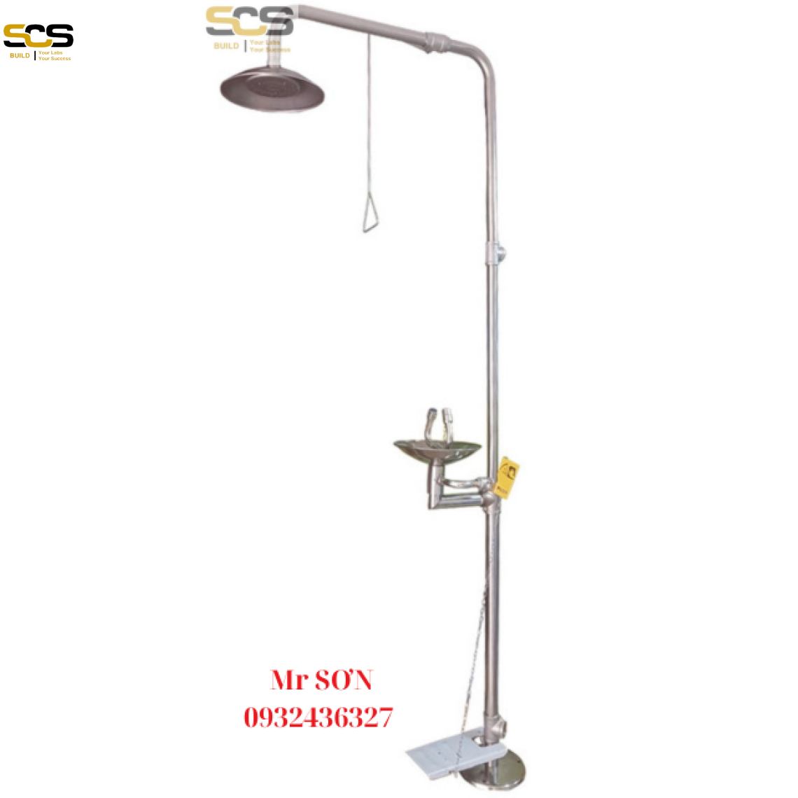 Thiết bị rửa mắt kết hợp tắm khẩn cấp