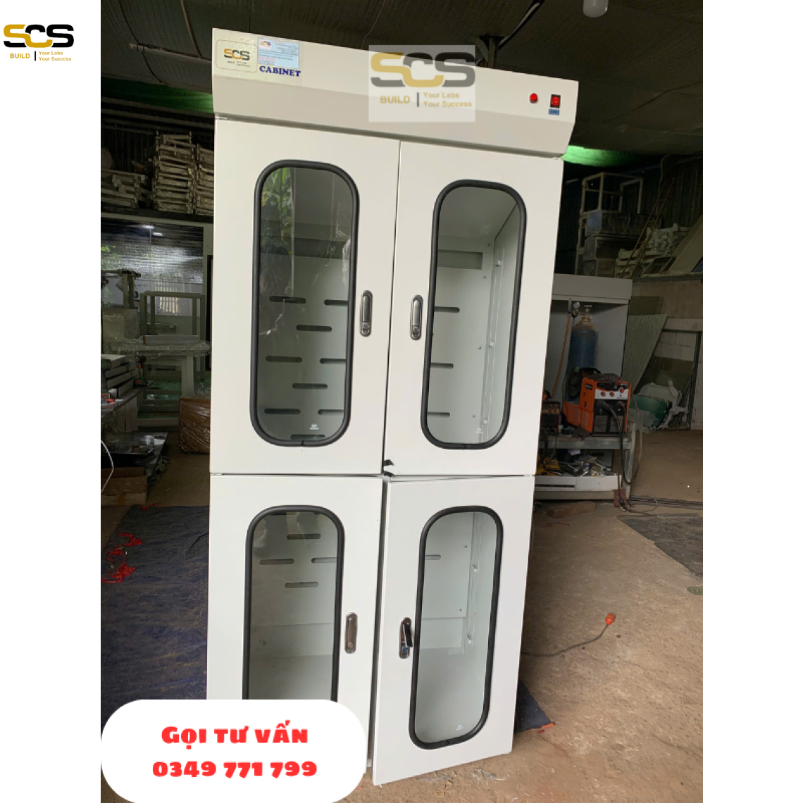 Các loại tủ đựng hóa chất phòng thí nghiệm có lọc hấp thu - SCS LAB