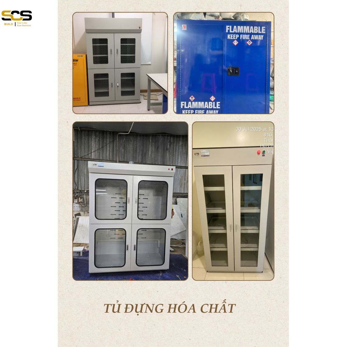 Các loại tủ đựng hóa chất phòng thí nghiệm có lọc hấp thu - SCS LAB