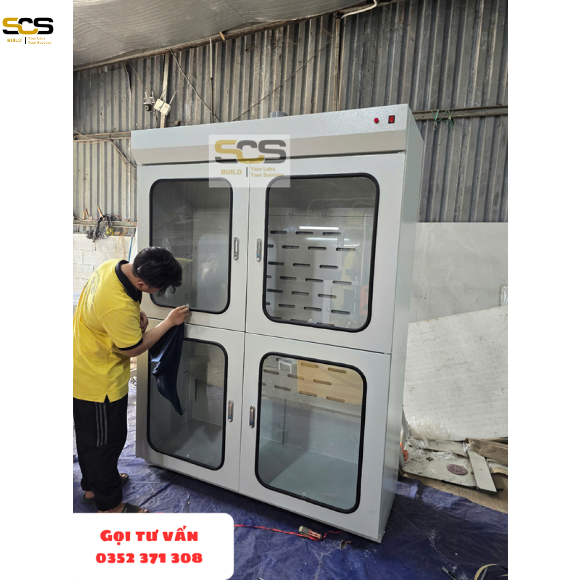 Các loại tủ đựng hóa chất phòng thí nghiệm có lọc hấp thu - SCS LAB