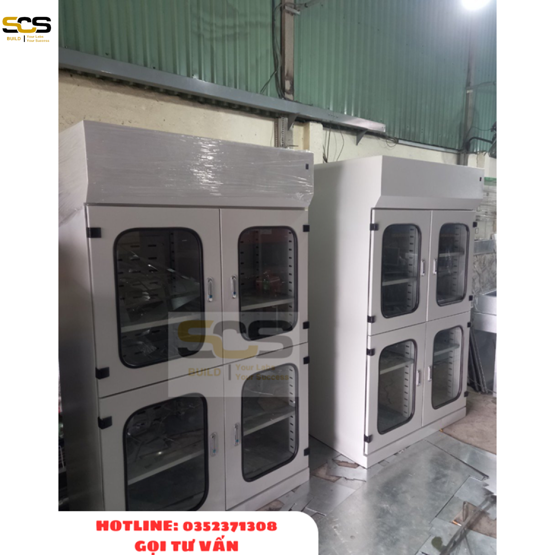 Tủ đựng hóa chất có quạt hút