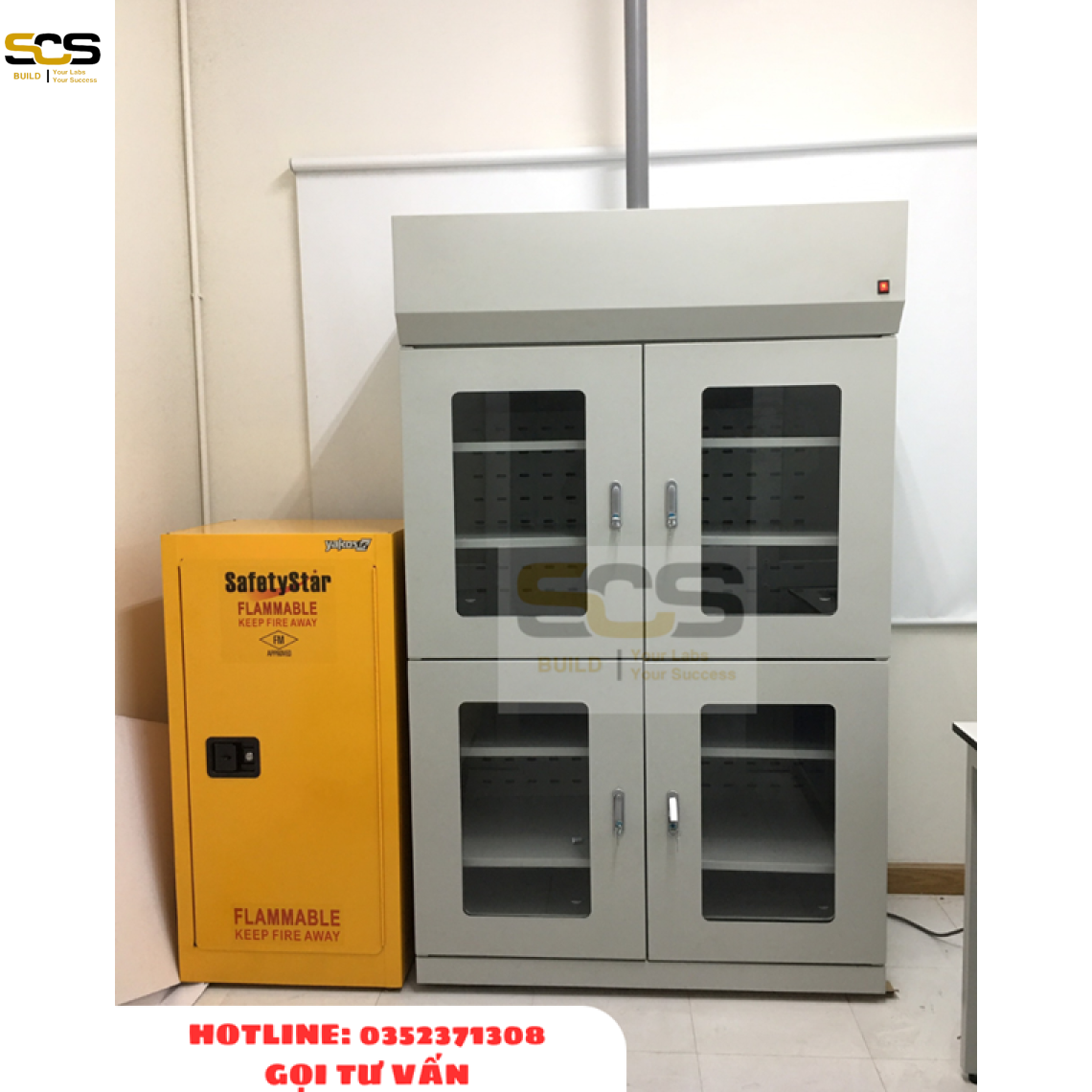 Tủ đựng hóa chất phòng thí nghiệm
