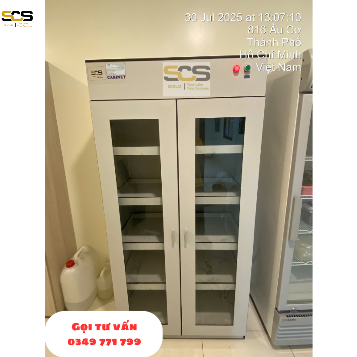 Các loại tủ đựng hóa chất phòng thí nghiệm có lọc hấp thu - SCS LAB