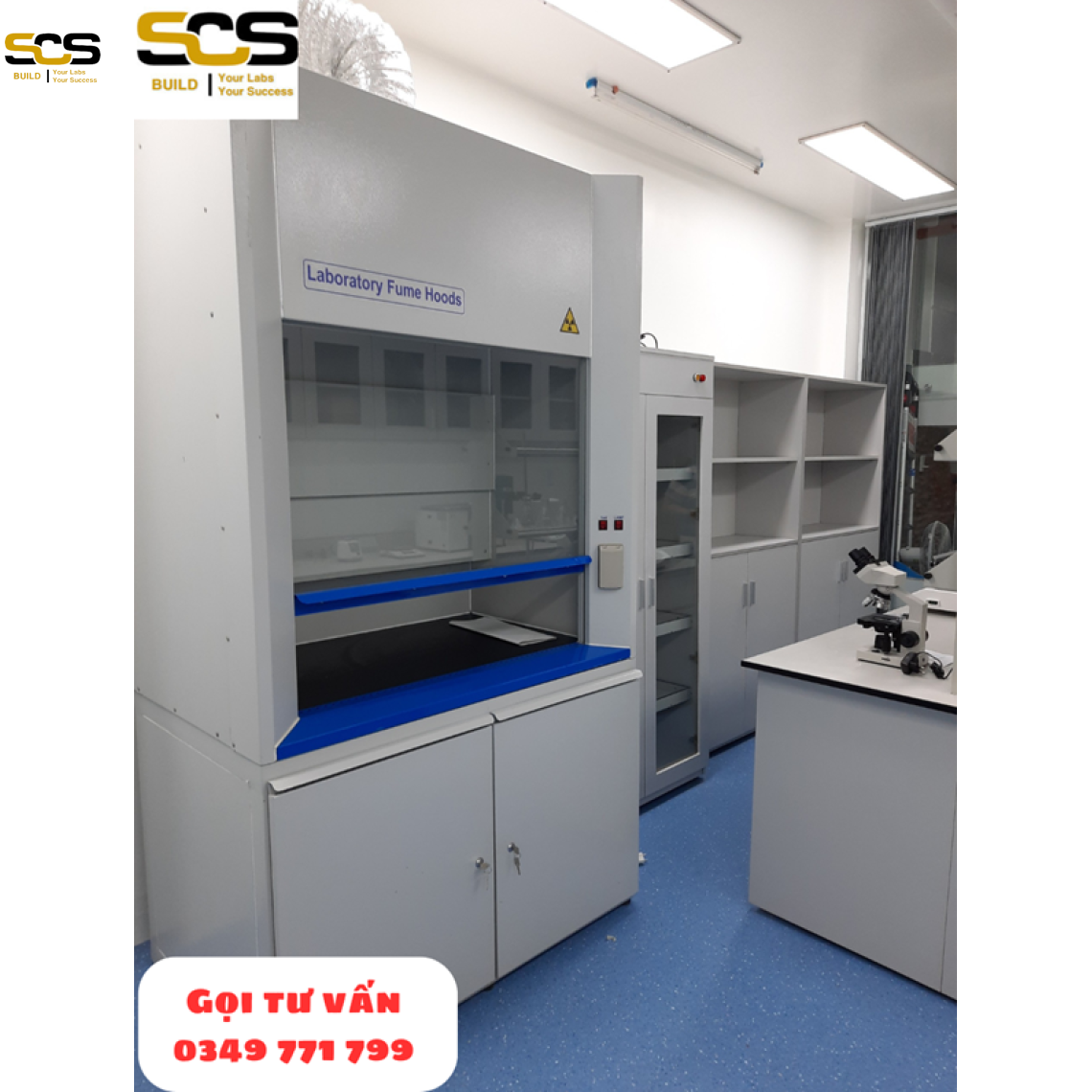 Tủ Hút Phá Mẫu Acid SCS LAB
