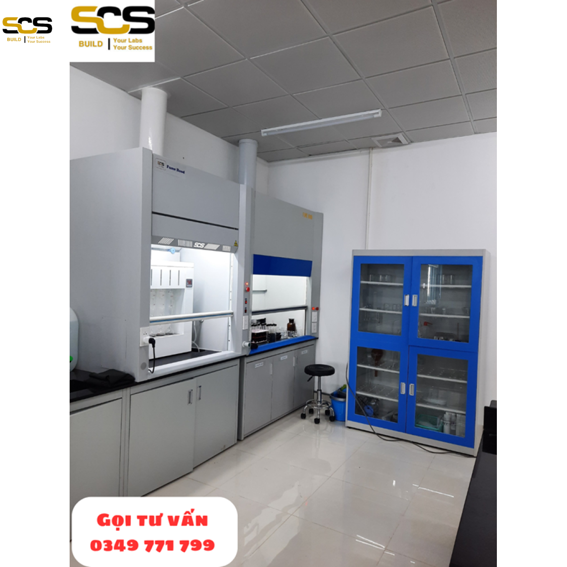 Tủ Hút Phá Mẫu Acid SCS LAB
