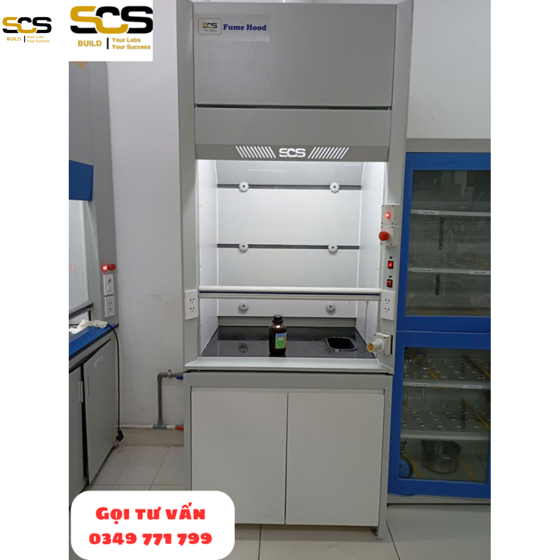 Tủ Hút Phá Mẫu Acid SCS LAB