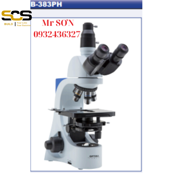 Kính hiển vi phản pha 3 mắt Model: B383PH