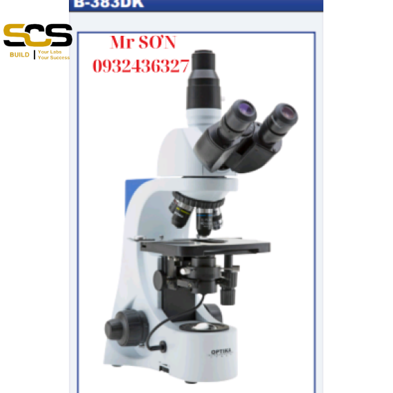 Kính hiển vi nền tối 3 mắt Model: B383DK